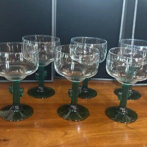 Libbey Cacti Margarita Glasses - Set of 6 - VERY NICE